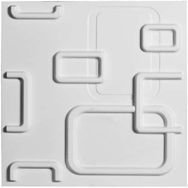 11 7/8"W x 11 7/8"H Oslo EnduraWall Decorative 3D Wall Panel, White