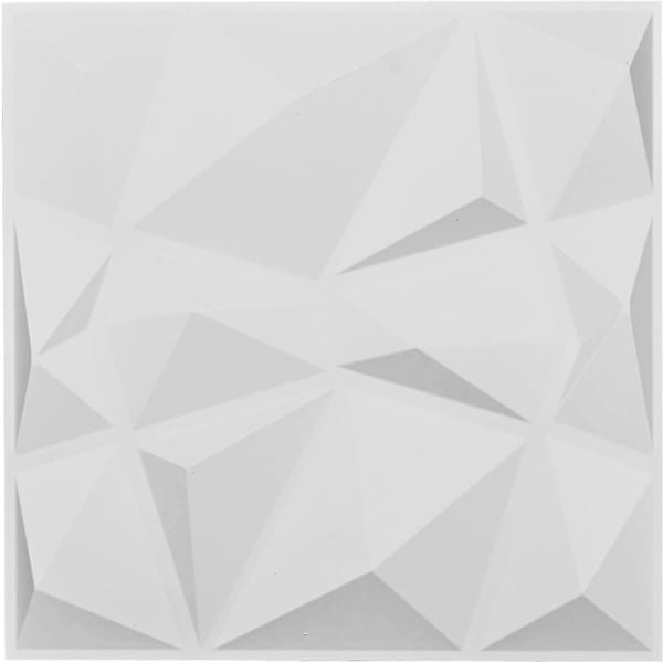 19 5/8"W x 19 5/8"H Niobe EnduraWall Decorative 3D Wall Panel, Primed