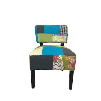 Pacific Coastal Patchwork Accent Chair