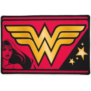 Wonder Woman Mouse Pad Ufficiale DC Comics - Tappetino Per Mouse In Gomma Antiscivolo, Formato 21,6x17,8 Cm, Stampa Logo Rosso - 2