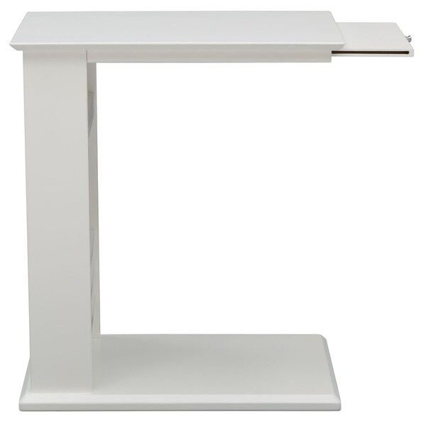 white nursery end table