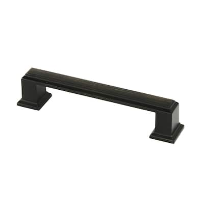 Contemporary 4.25-inch Roma Stainless Steel Oil Rubbed Bronze Finish Square Cabinet Bar Pull Handle (Case of 4)