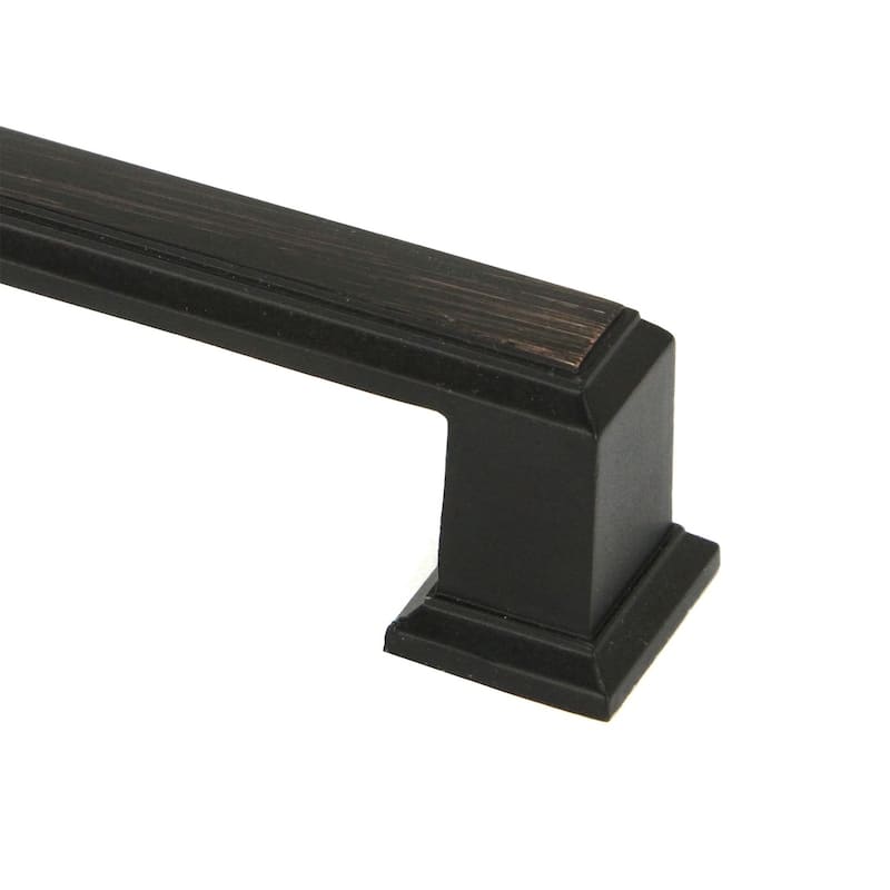 Contemporary 8.25-inch Roma Stainless Steel Oil Rubbed Bronze Finish Square Cabinet Bar Pull Handle (Case of 25)