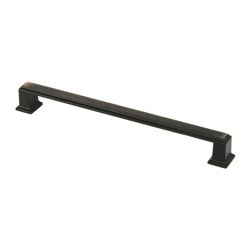 Contemporary 8.25-inch Roma Stainless Steel Oil Rubbed Bronze Finish Square Cabinet Bar Pull Handle (Case of 25)