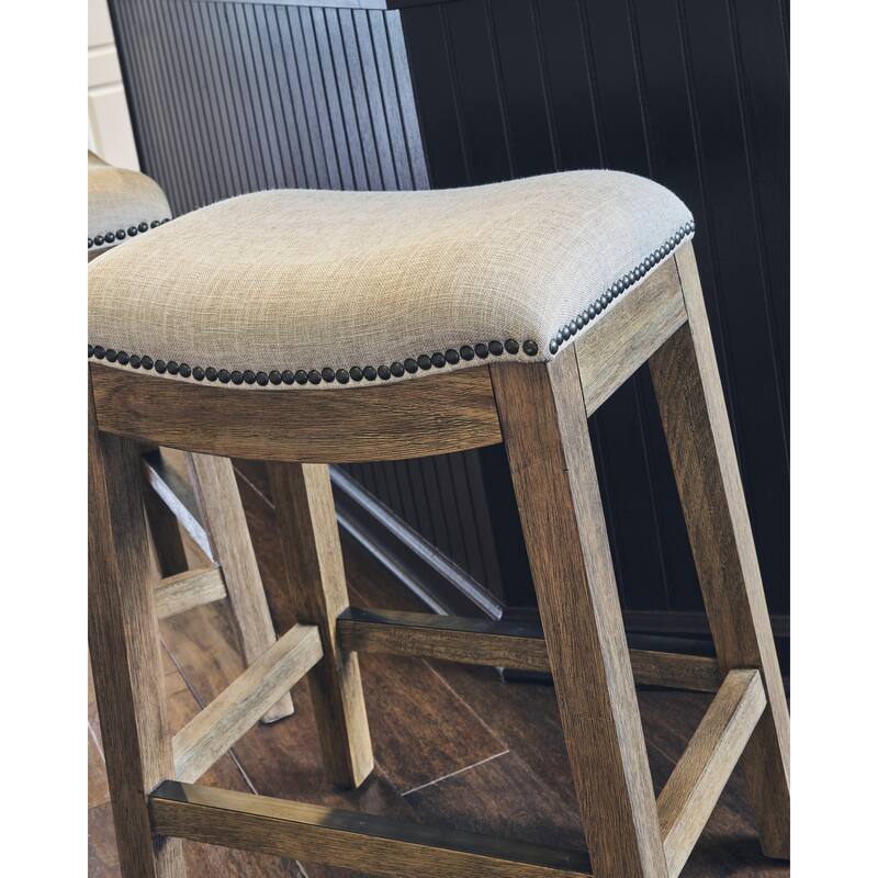 Copper Grove Bezons Saddle Seat 30-in. Bar Stool