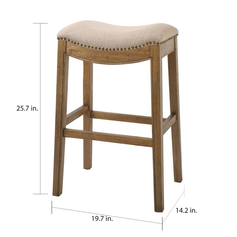 Copper Grove Bezons Saddle Seat 30-in. Bar Stool