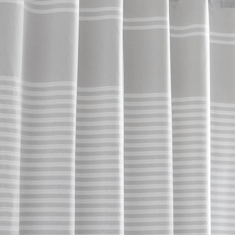 Vera Wang Seersucker Stripe Shower Curtain