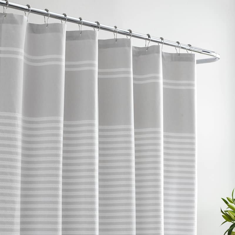 Vera Wang Seersucker Stripe Shower Curtain