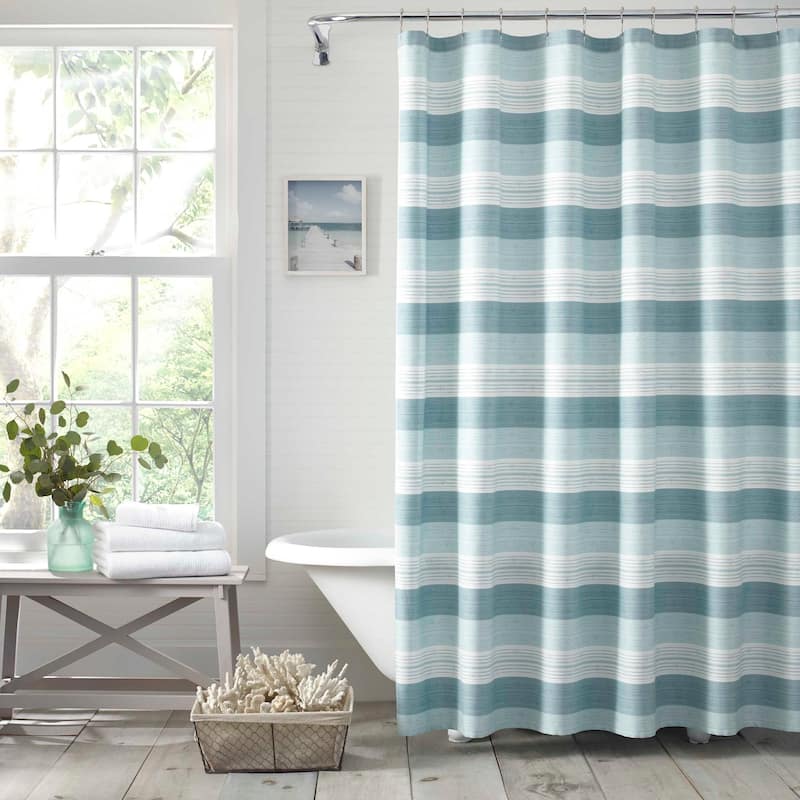 Tommy Bahama Hula Beach Blue Shower Curtain - 72x72 - Blue