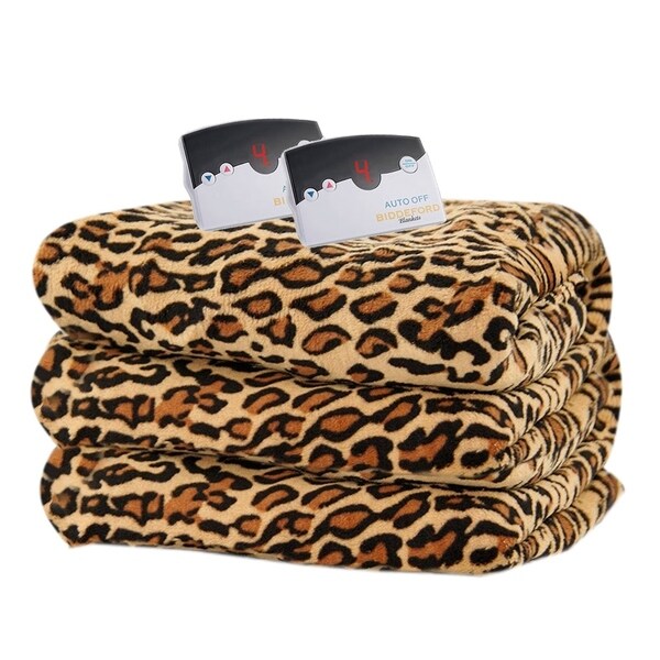 cheetah print electric blanket