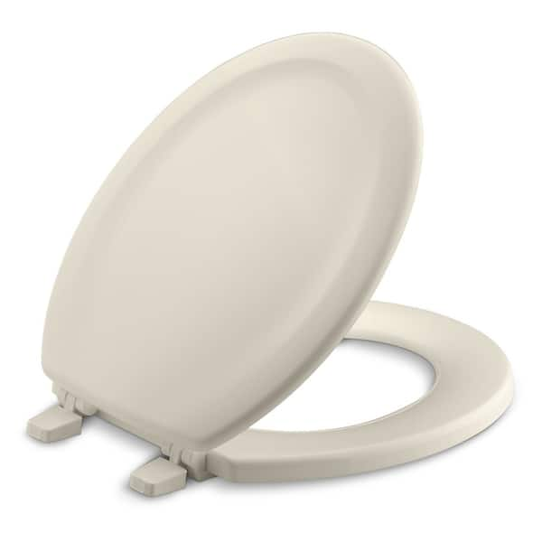 Kohler Stonewood Wood Round Toilet Seat K-4648-47 Almond - Bed Bath ...