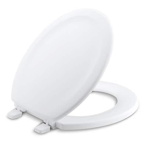 Kohler Stonewood Wood Round Toilet Seat White