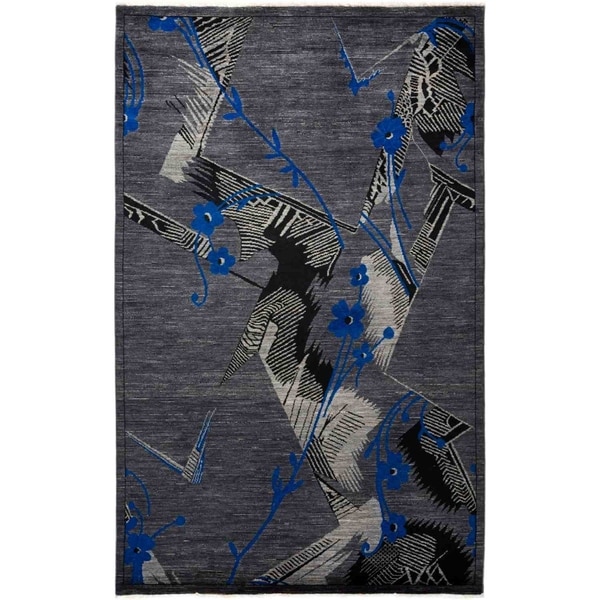 Eclectic, Hand Knotted Area Rug - 5' 2" x 8' 1" - 5'2" x 8'1"
