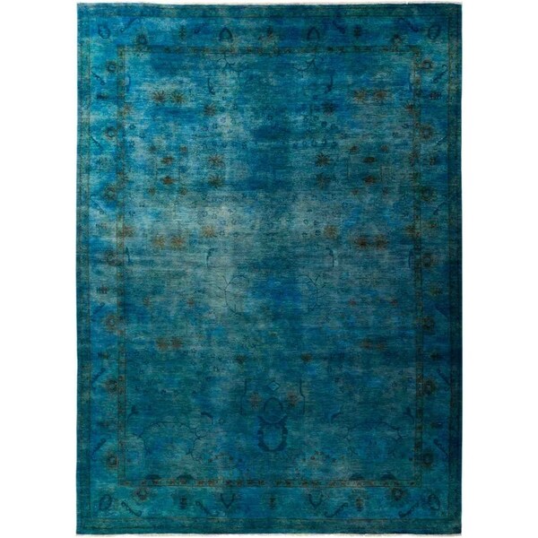 Vibrance, Hand Knotted Area Rug - 9' 0" x 12' 6" - 9' x 12'6"
