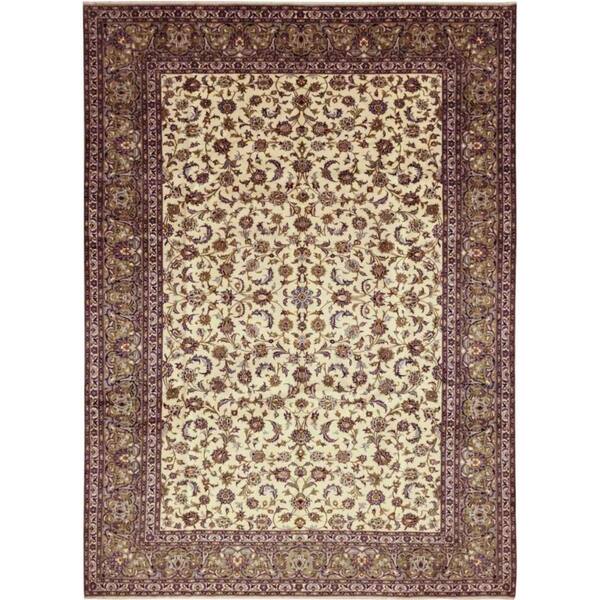 Persian One Of A Kind Hand Knotted Area Rug 10 X 14 Persian One Of A Kind Hand Knotted