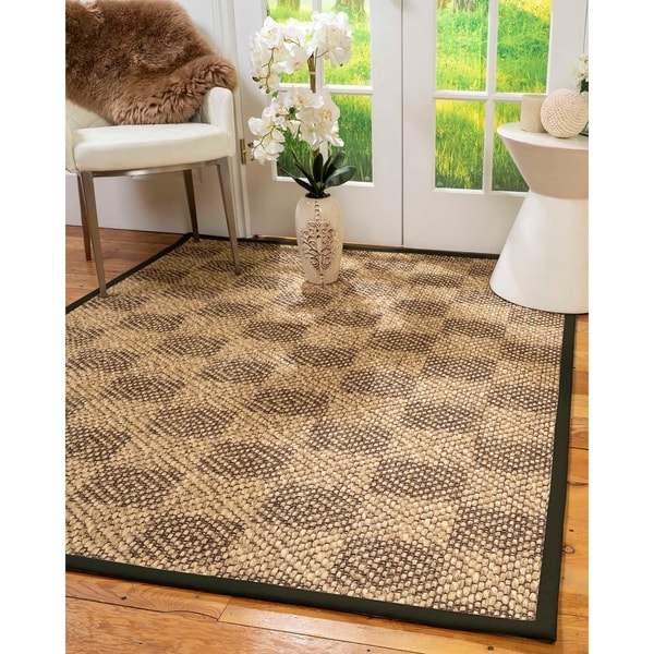 Brown/Multi Sisal Square Rug