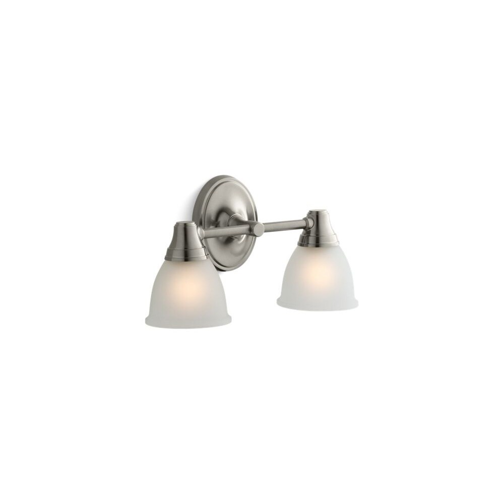 KOHLER K-11365-B Fort/é Transitional Single Wall Sconce Vibrant Brushed Nickel