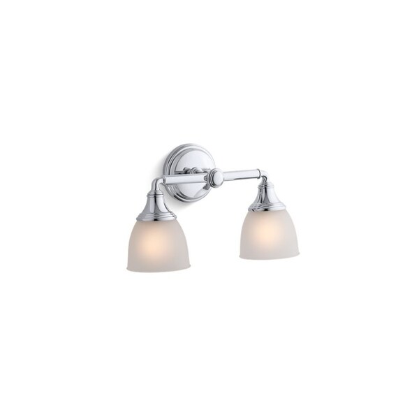 KOHLER K-11365-B Fort/é Transitional Single Wall Sconce Vibrant Brushed Nickel