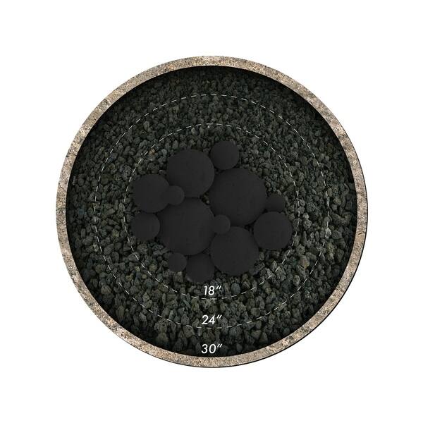Shop Hollow Ceramic Fire Balls Mixed Set Of 13 Modern Accessory