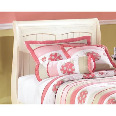 Cottage Retreat Twin Sleigh Headboard - Cream Cottage