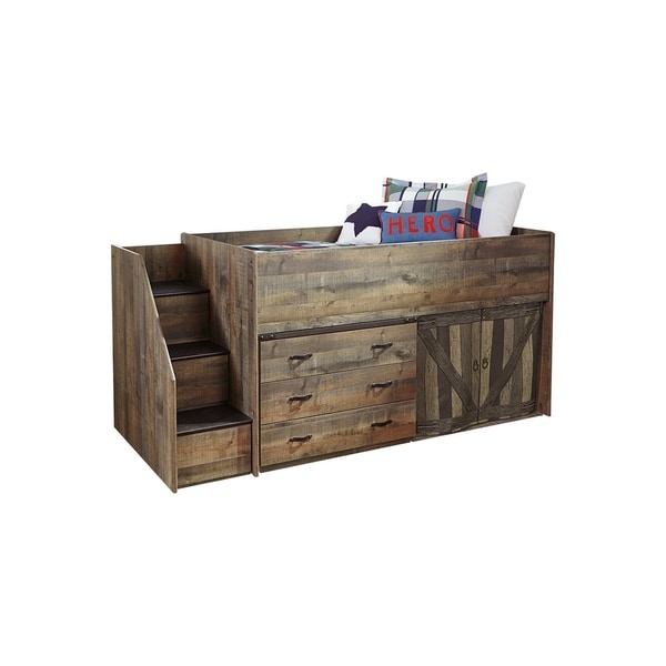 trinell loft bed with storage