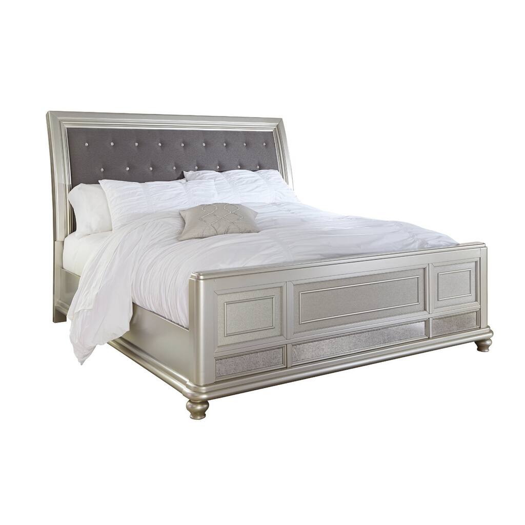 Coralayne Queen Panel Rails - Silver