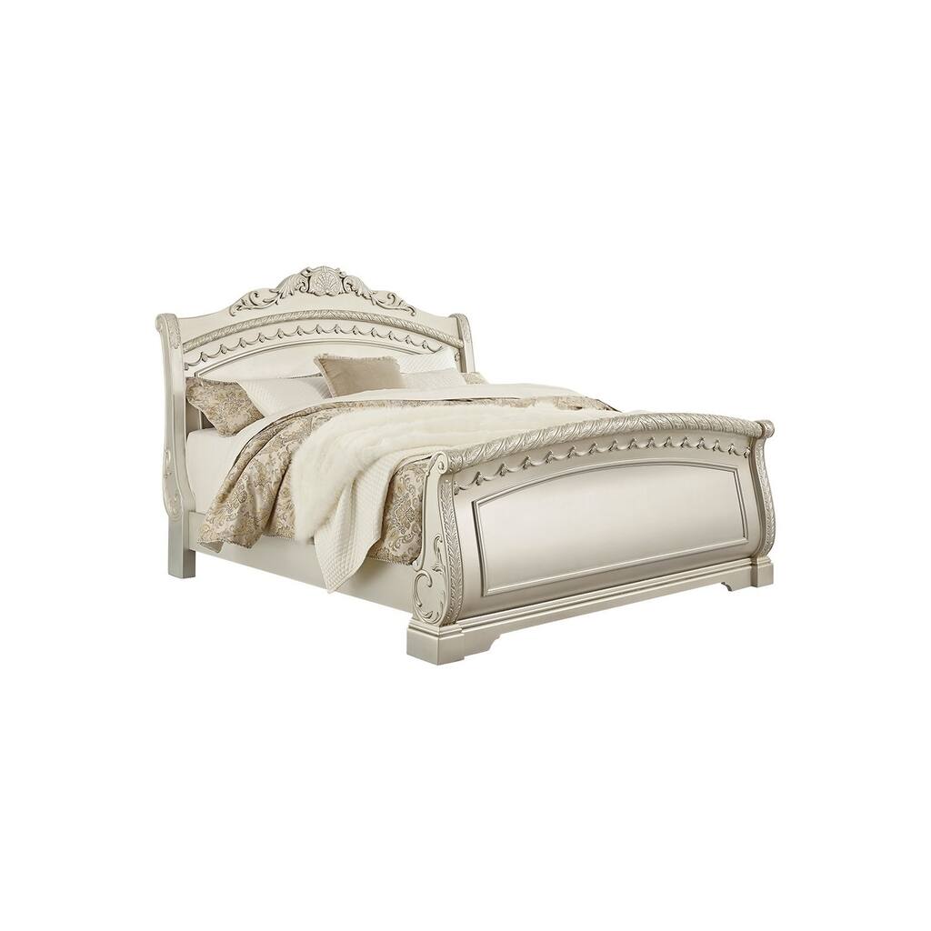 Cassimore King Sleigh Rails - Pearl Silver