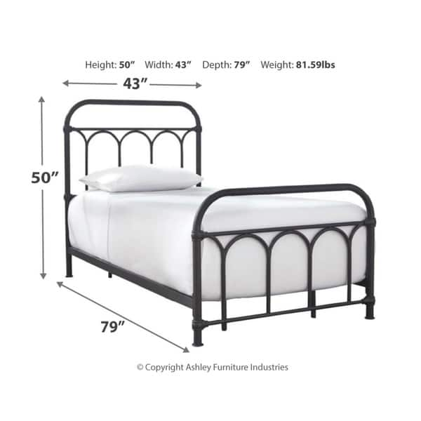 Nashburg Twin Metal Bed - Multi