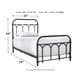 preview thumbnail 7 of 5, Nashburg Twin Metal Bed - Multi