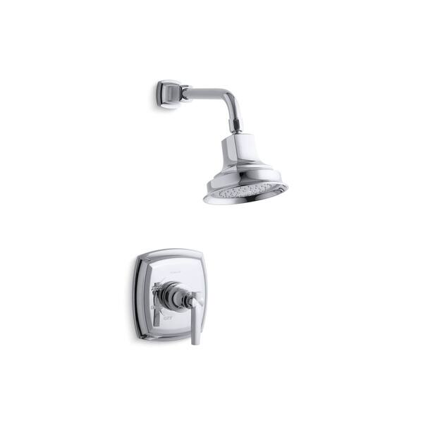 Margaux Single-Handle 1-Spray 2.5 GPM Tub and Shower Faucet with Cross Handle in Polished Chrome Margaux Single-Handle 1-Spray 2.5 GPM Tub and Shower Faucet with Cross Handle in Polished Chrome