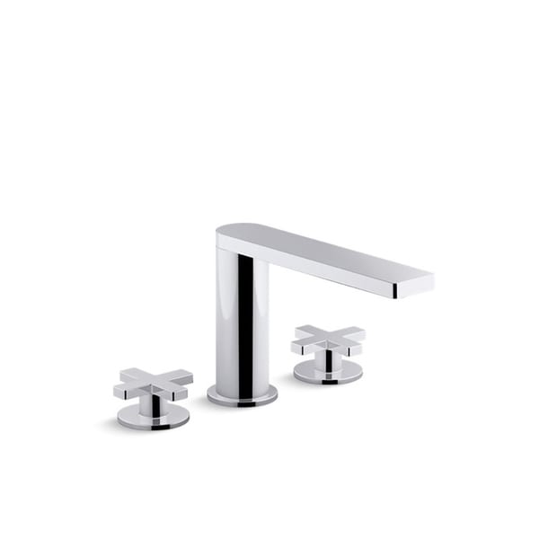Kohler Composed Widespread Bathroom Sink Faucet With Cross Handles Polished Chrome