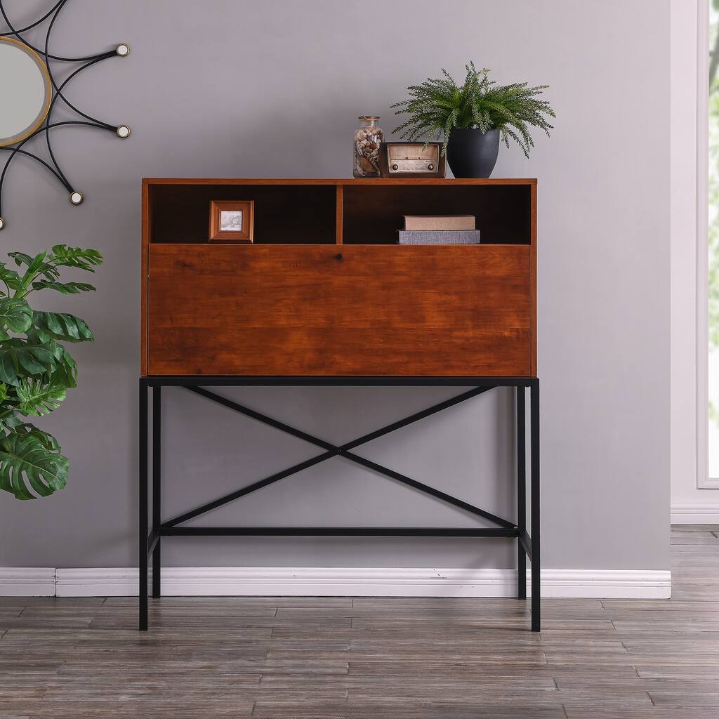 Carson Carrington Aldergrove Drop-Front Storage Desk