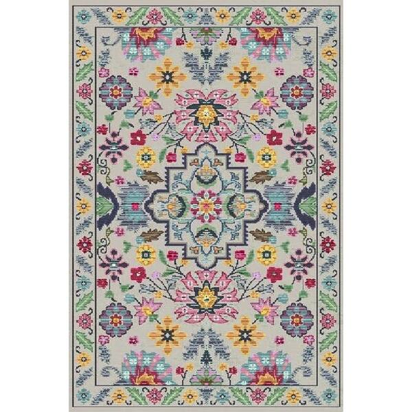 Bloom Collection Rugs Avalon Rugs Cheerful Bloom Bohemian Gypsy Collection Area Rug 8'x10 ...