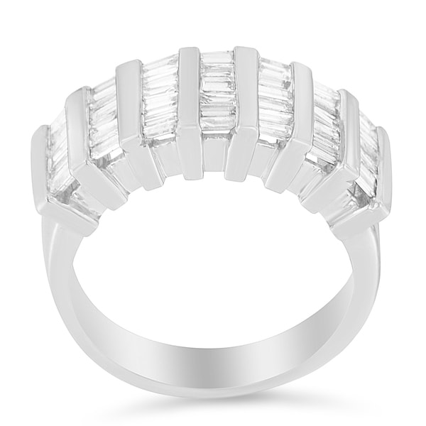Size-9.25 Diamond Wedding Band in 14K White Gold G-H,I2-I3 1//10 cttw,