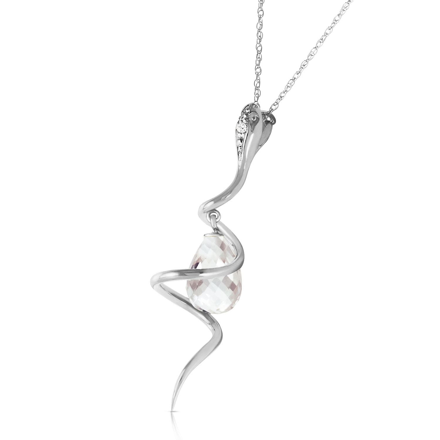 snake necklace diamond
