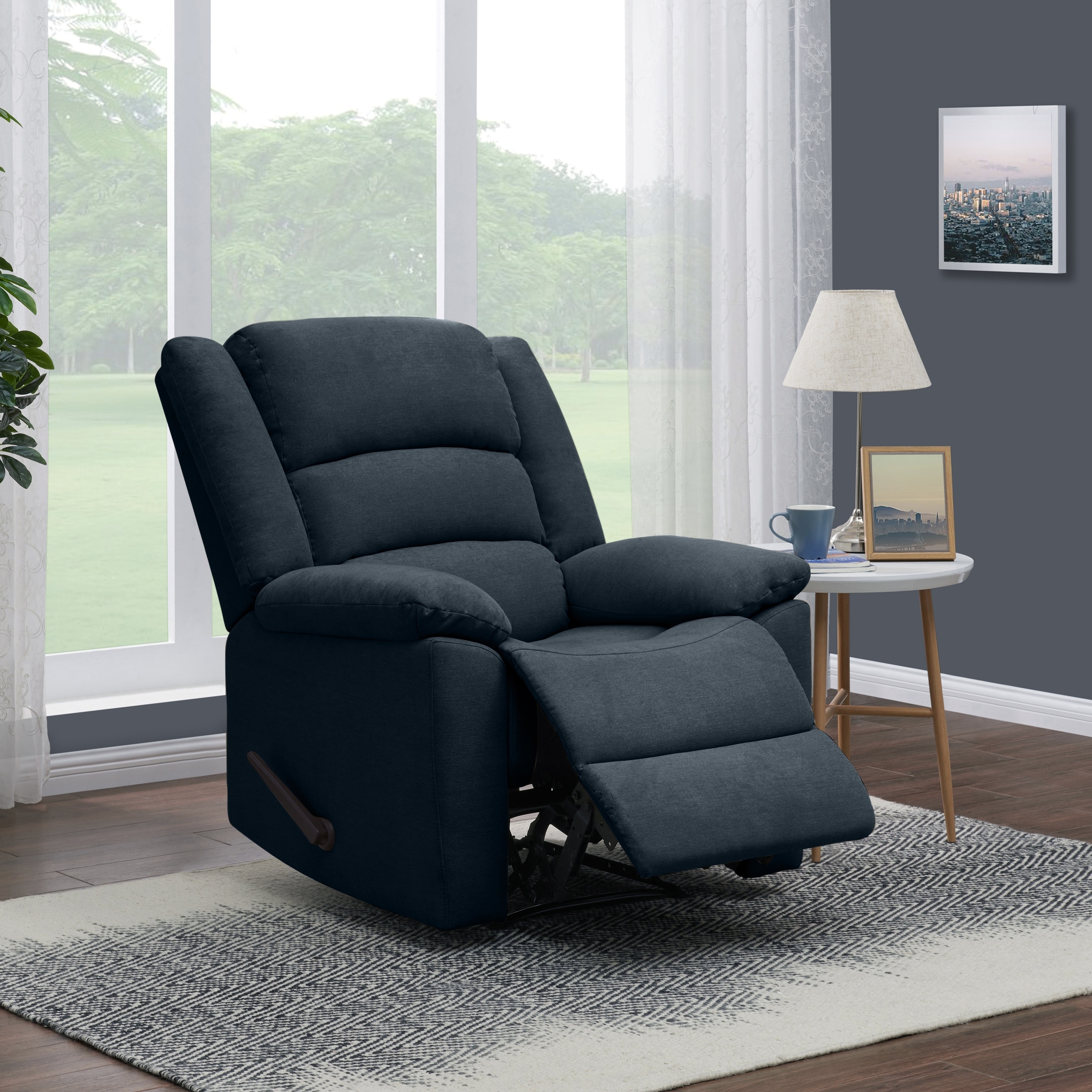 Shop Copper Grove Fontaine Low Pile Velvet Wall Hugger Recliner