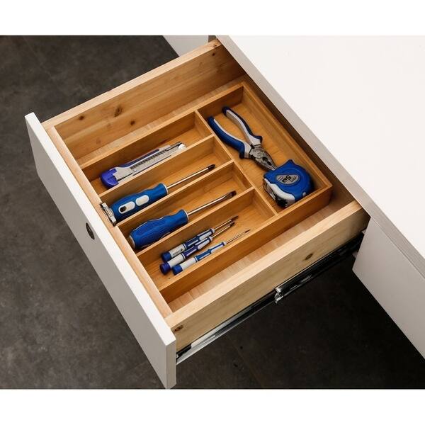 Shop Mosa Natural Bamboo Cutlery Tray 5 Compartments Utensil