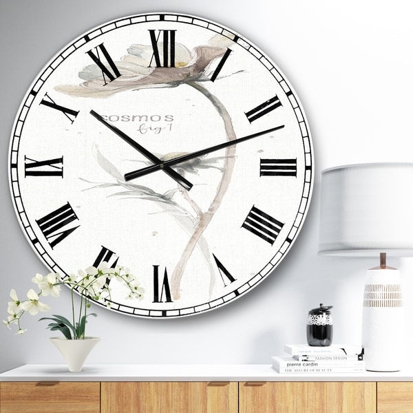 Designart 'A Country Weekend VII No Border' Traditional Large Wall CLock