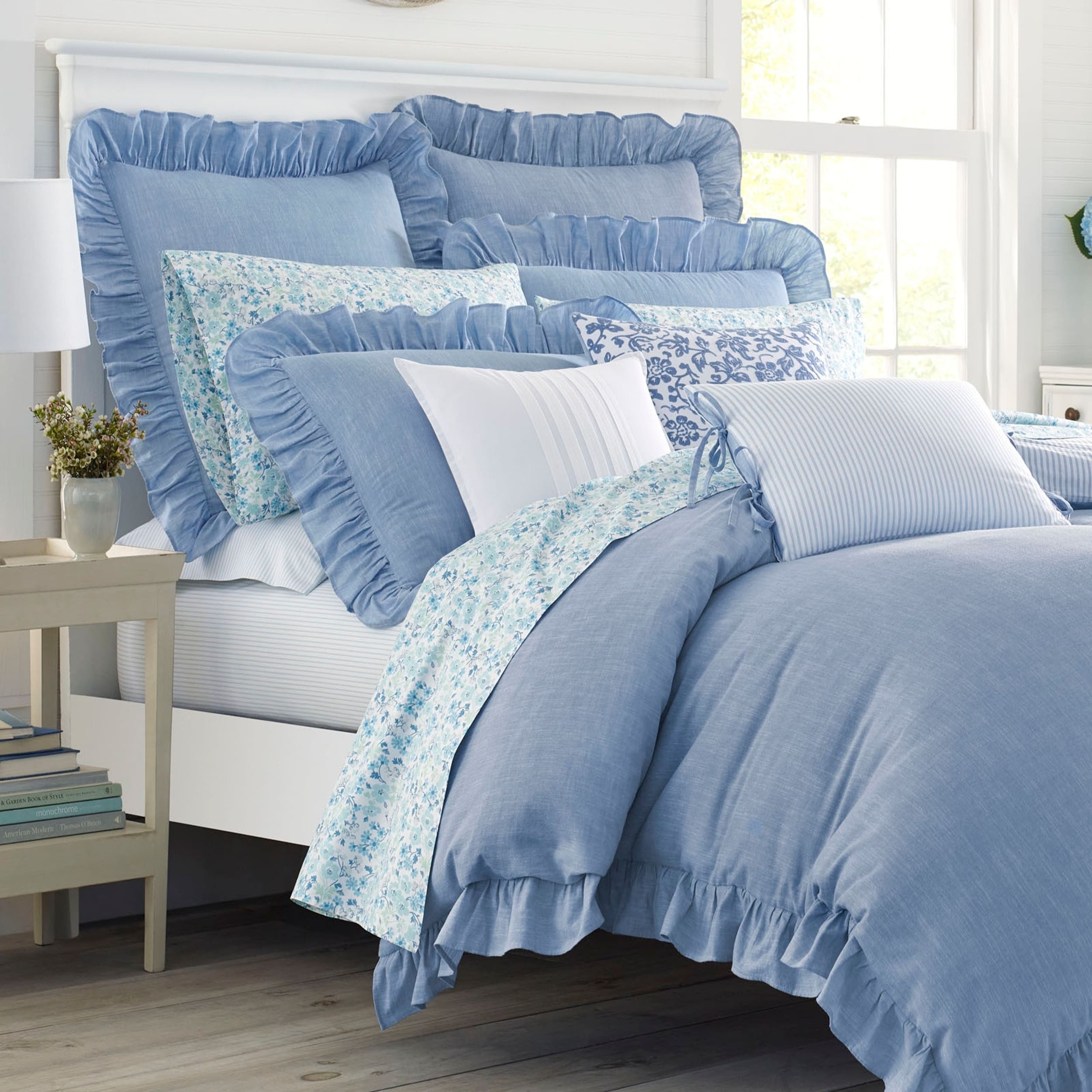 Shop Laura Ashley Adley Duvet Cover Set Overstock 26435484