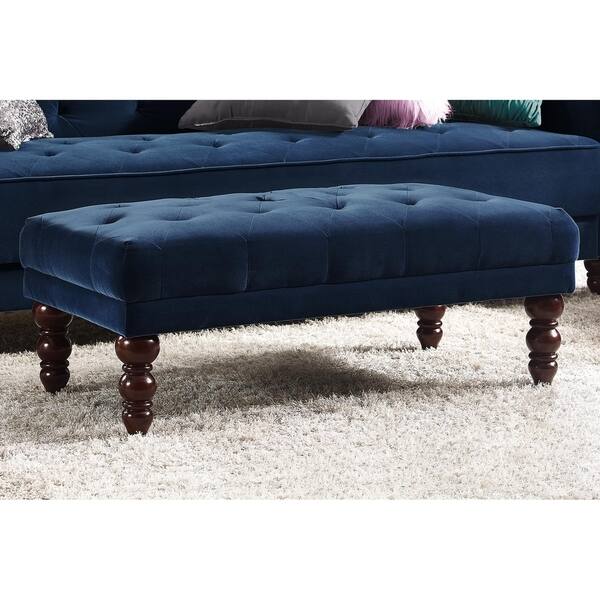 Shop Novogratz Vintage Tufted Ottoman Overstock 26436138