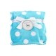 preview thumbnail 3 of 4, Plush Fleece Polka Dot Baby Blanket Turquoise