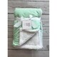 preview thumbnail 4 of 2, Mink Sherpa Baby Blanket Mint