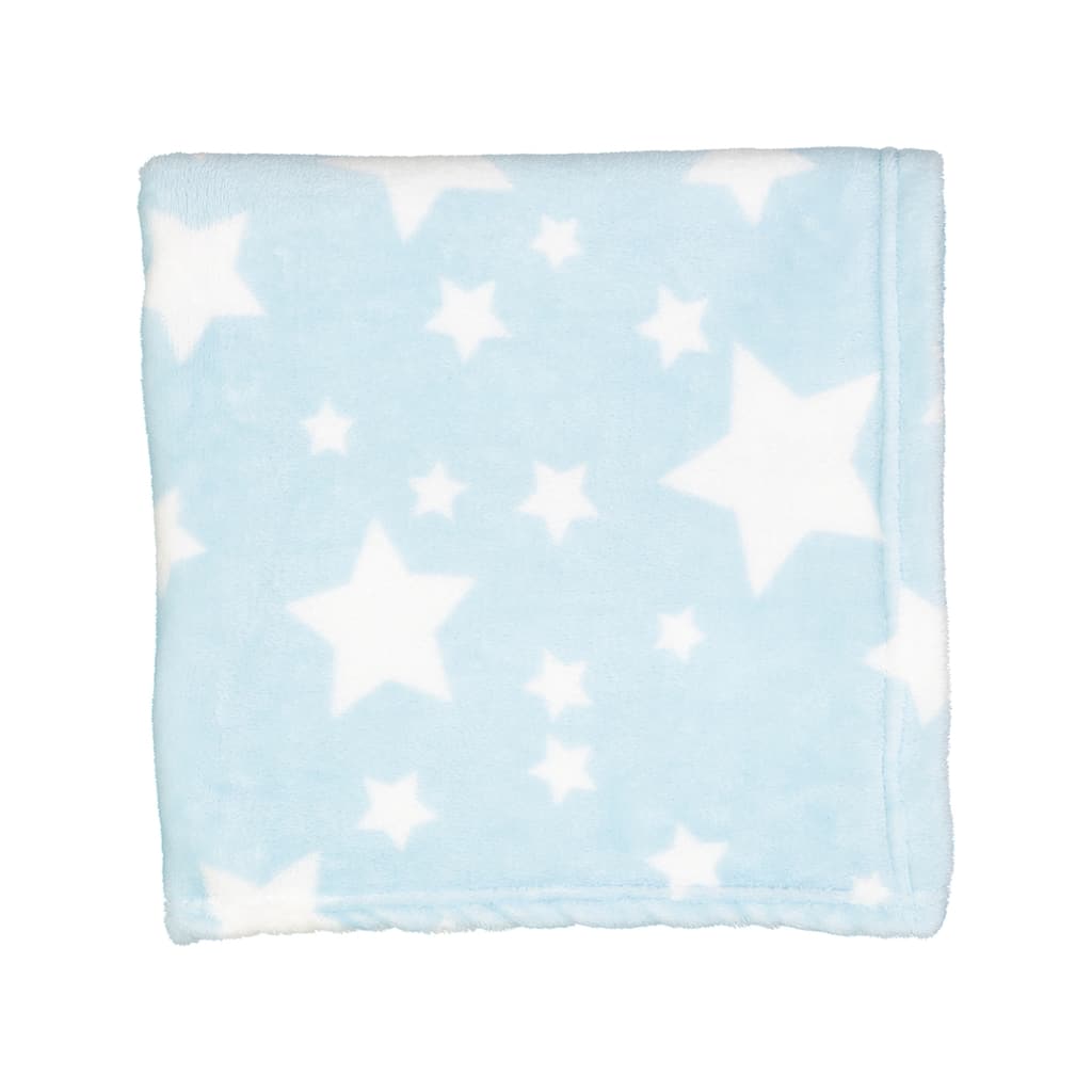Plush Fleece Star Print Baby Blanket