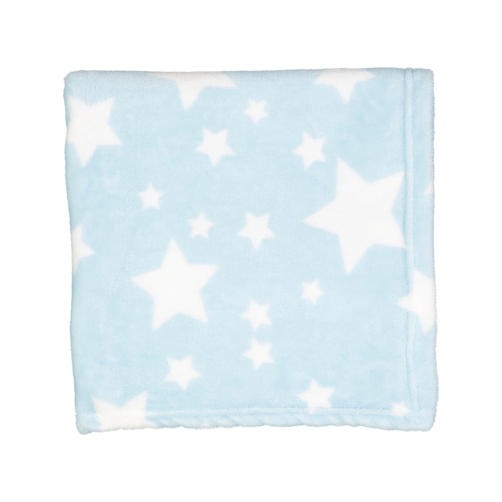Plush Fleece Star Print Baby Blanket