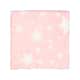 Plush Fleece Star Print Baby Blanket - Pink