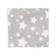 Plush Fleece Star Print Baby Blanket - Grey
