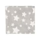 preview thumbnail 3 of 1, Plush Fleece Star Print Baby Blanket Grey