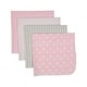 preview thumbnail 2 of 1, 4 Pack Flannel Cotton Baby Receiving Blankets Pink