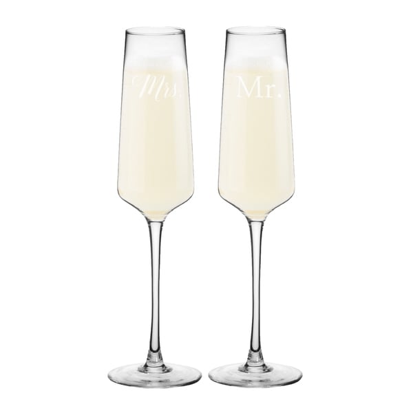 mr mrs cocktail glasses