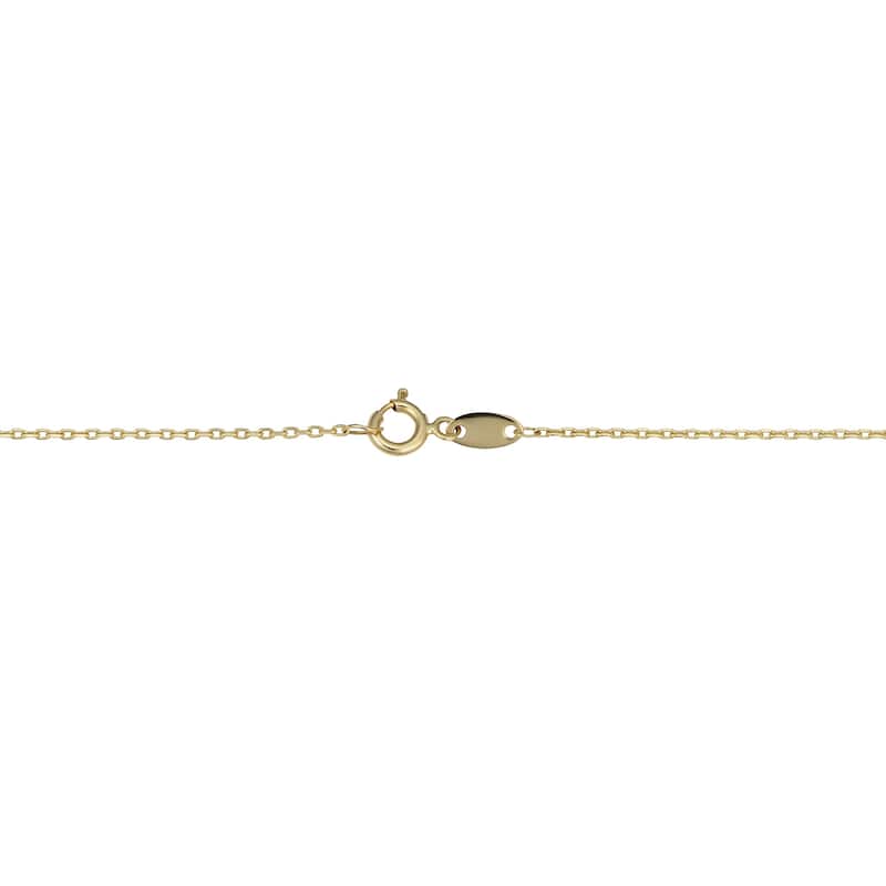 14k Two-Tone Gold Cross Pendant Necklace (18 inch)